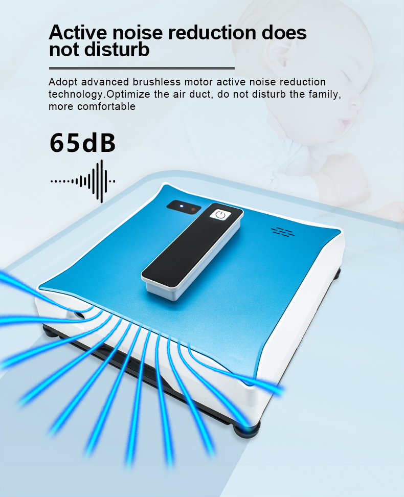 Intelligent Robot Window Vacuum Cleaner with 3 mins/m2 Cleaning Speed 216*216*65mm
