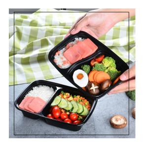 China Microwavable Take Out Pp Disposable Plastic Food Containers With Lid wholesale
