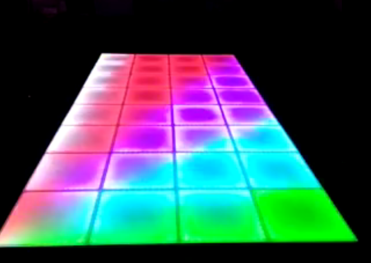 China Shinning multi color led floor lamp dancefloor twinkle starlit led white light dance floor tiles for wedding party