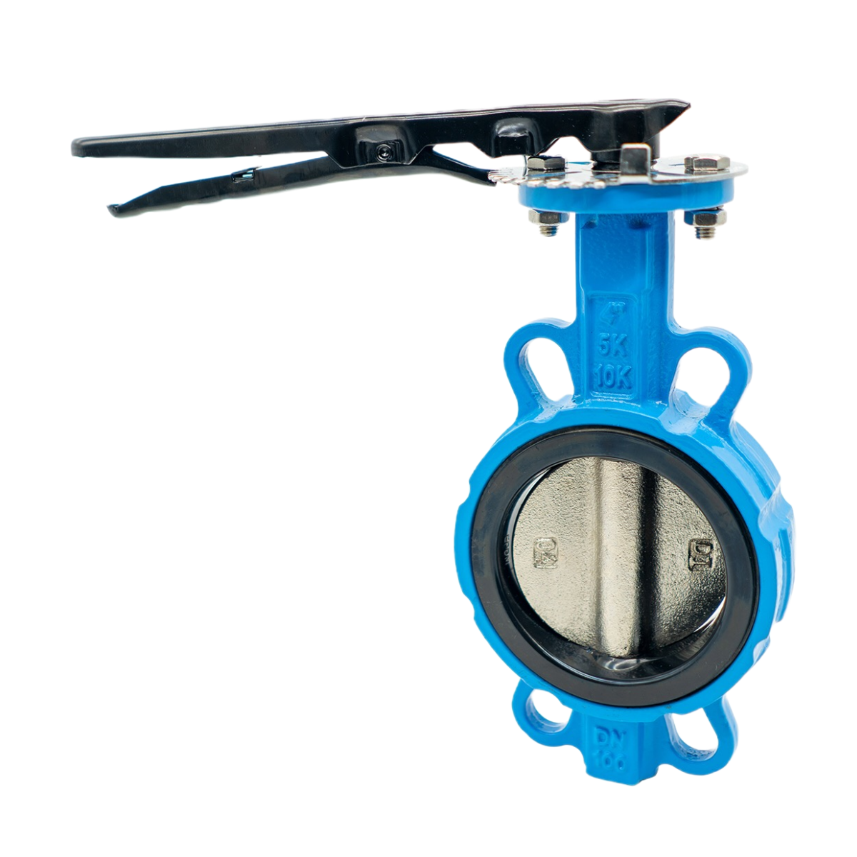 3" 4" 5" Soft Seal Butterfly Valve Through DN40-DN300 Handle Type Manual