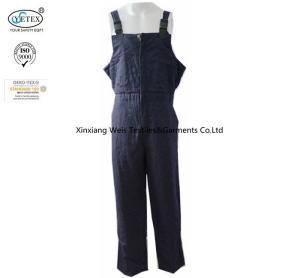 China Safety Protective Fire Retardant Insulated Bib Overalls Winter Navy Blue wholesale