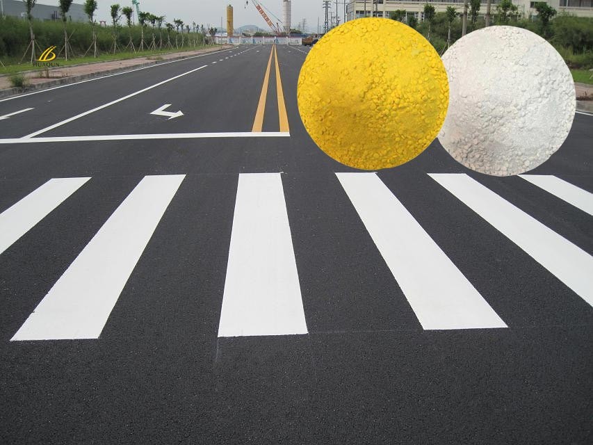 Thermoplastic Road Mark Paint High Reflective White and Yellow for Road Sign