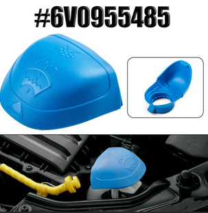 6V0955485 Plastic Blue Car Windshield Wiper Washer Fluid Reservoir Tank Cover for Audi VW SKODA