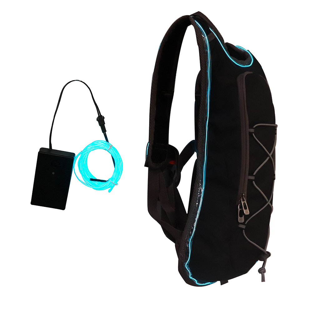 2L-2.5L Polyester Outdoor Sports Hiking Running Bicycle LED Lights Hydration Bladder Water Bladder Bag Hydration Backpac