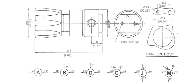 AFK Nitrogen Hydrogen Argon Nitrogen Low Pressure Stainless Steel 2nd stage regulator