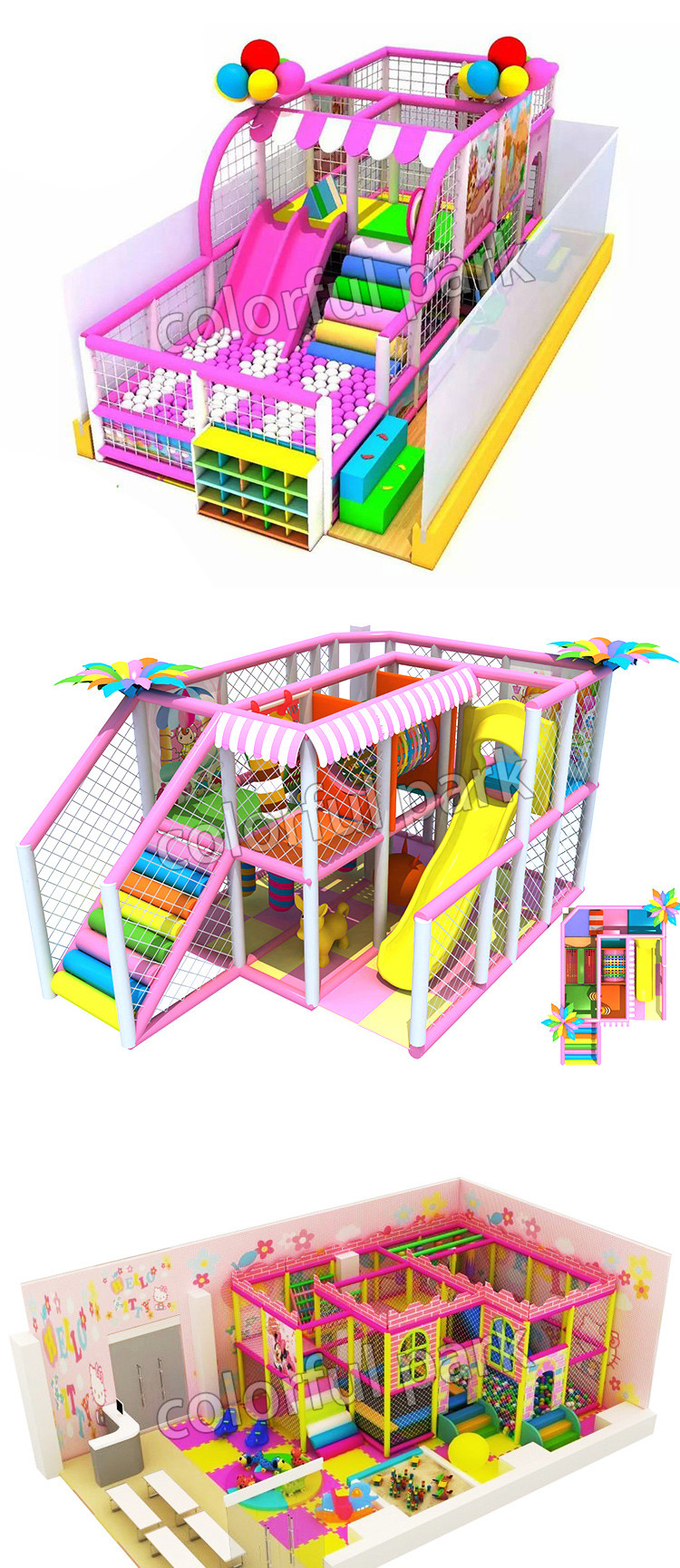Anti static Soft Indoor Playground , Anti skid Jungle Themed Soft Play