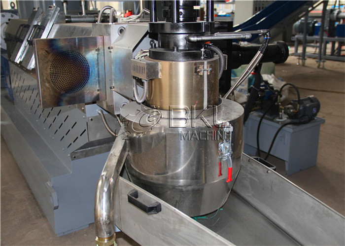 Clean Offcut 90KW Plastic Granulating Line LDPE Film PET Flakes Pelletizing Machine
