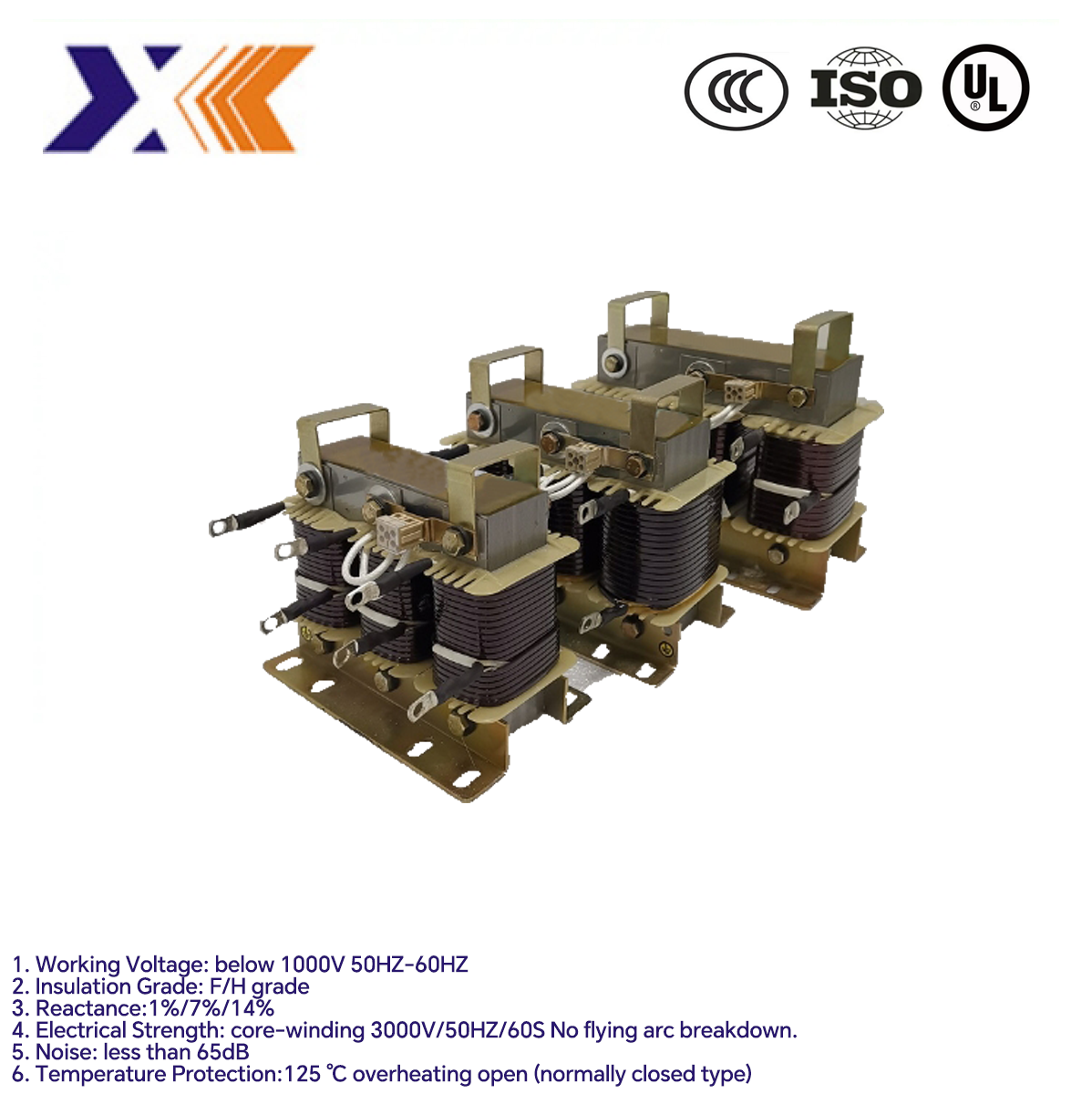 Ei66 Bobbin-structured Electric Reactor with 10A Rated Current and 1.401mh Inductance