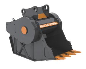 China Komatsu Sany CAT Excavator Buckets And Attachments , Screener Crusher Bucket wholesale