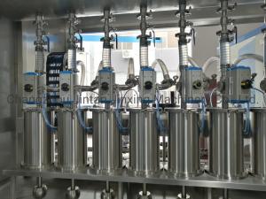 China 6 Nozzle Sauce Bottle Filling Machine 40BPM 100-1000ml wholesale