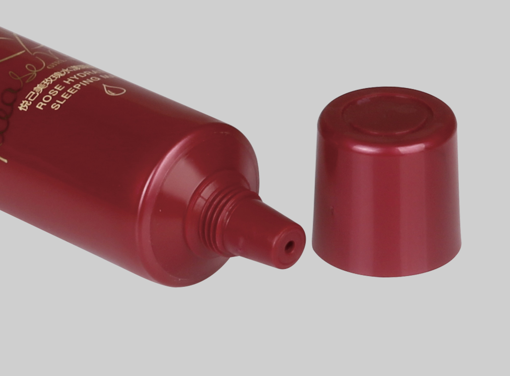 Empty Custom Cosmetic Tubes D35mm 35-110ml Plastic Cream Squeeze With Nozzle