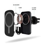 Android Magnetic Qi Wireless Car Charger 15 Watt ROHS Certified