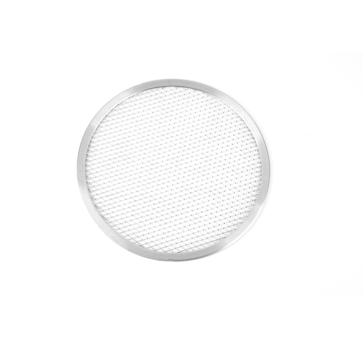 commercial 17 inch round mesh pizza tray perforated pizza pan baking tray baking pan aluminum pizza screen