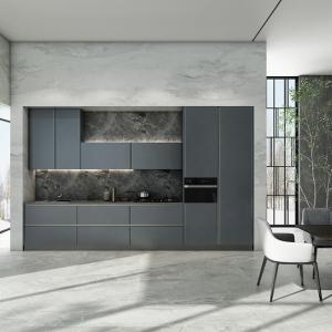 Modern 304 Stainless Steel Kitchen Cabinets Open Design Kitchen
