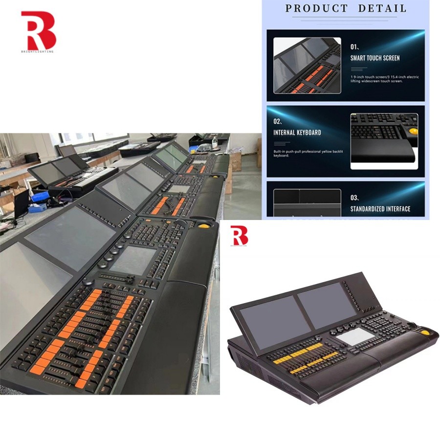 State-Of-The-Art Stage DMX Controller System With Dual Screens And Customizable Setups