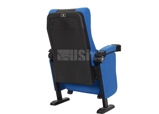 Custom Blue Color Commercial Theater Seating Embroidery Logo Easy Maintenance