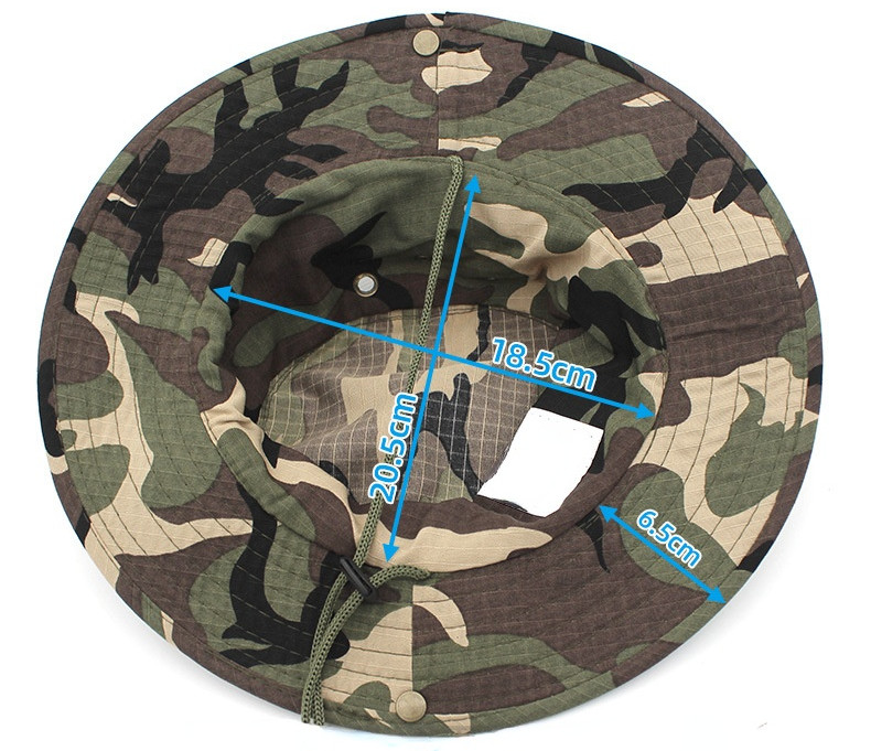 Boonie Military Camouflage Mesh Bucket Cap For Hunting Hiking Climbing