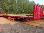 12.5m 3 Axles 40FT Second Hand Semi Trailers Low Flatbed Semi Trailer ISO