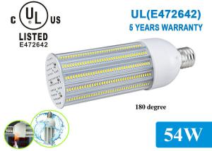 China 180 Degree Samsung 5630 UL LED Corn COB Light Bulbs 54W 2700K - 6500K for Pathway Lighting wholesale