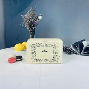 China Light Yellow Delicate Small Cake Cardboard Boxes For Gifts wholesale