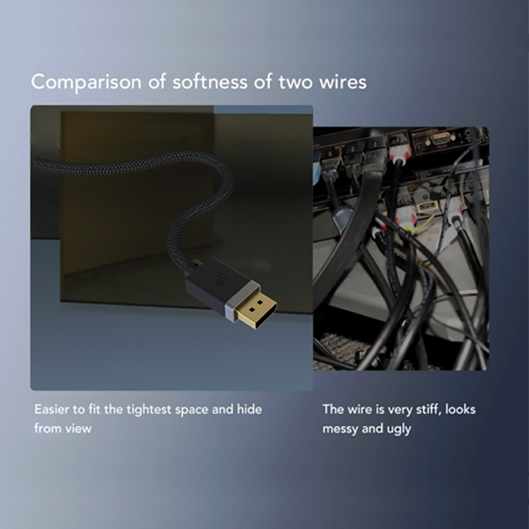 1.2 Version 21.6Gbps DP To DP 4K Displayport Cable VESA Certified