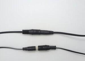 China 5.5*2.1*10mm male plug and 5.5*2.5*10mm female plug extension cord wholesale