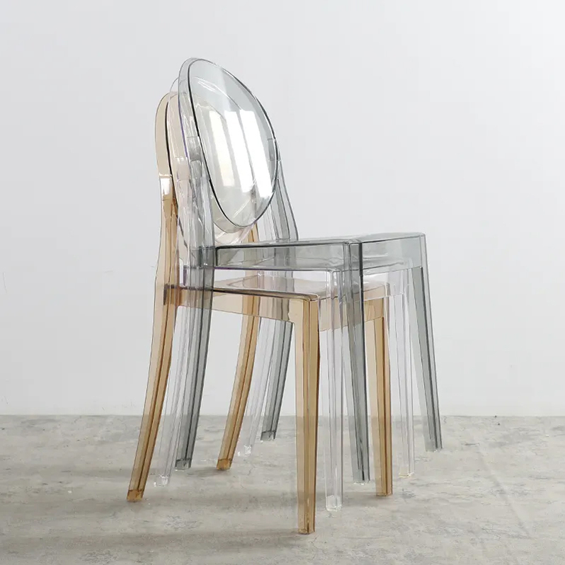 Polypropylene Transparent Chiavari Chairs Champagne Clear Acrylic Chiavari Chairs