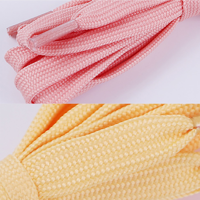 Polyester Shoestring Shoelaces 1cm Width Colored Shoestrings