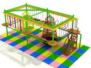 China teenager indoor adventure play equipment wooden climbing play land for shopping center wholesale
