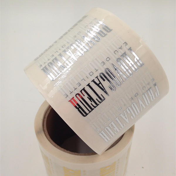 Premium Gold Foil Cosmetic Tamper Seal Stickers