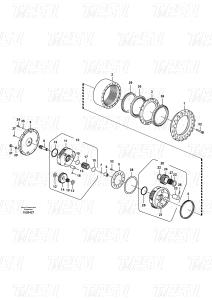 China VOE14575732 Steel Excavator Travel Gearbox For Volvo Catalog EC240B wholesale
