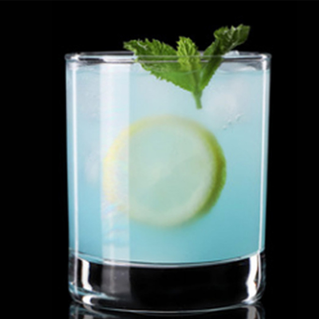 Promotion custom Lead Free Crystal Unique 220ml Whiskey Glass