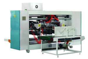 China 3000kg Semi Automatic Box Stitching Machine 3800mm Twin Head Semi Auto Stitcher on sale
