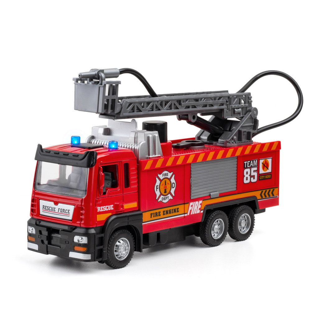 Children's Toys with Pull Back Action Sound Light and Water Spray No Battery Required