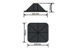 ISO9001 Black HVAC Fittings Anti Vibration Big Foot System