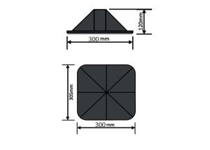 China ISO9001 Black HVAC Fittings Anti Vibration Big Foot System wholesale
