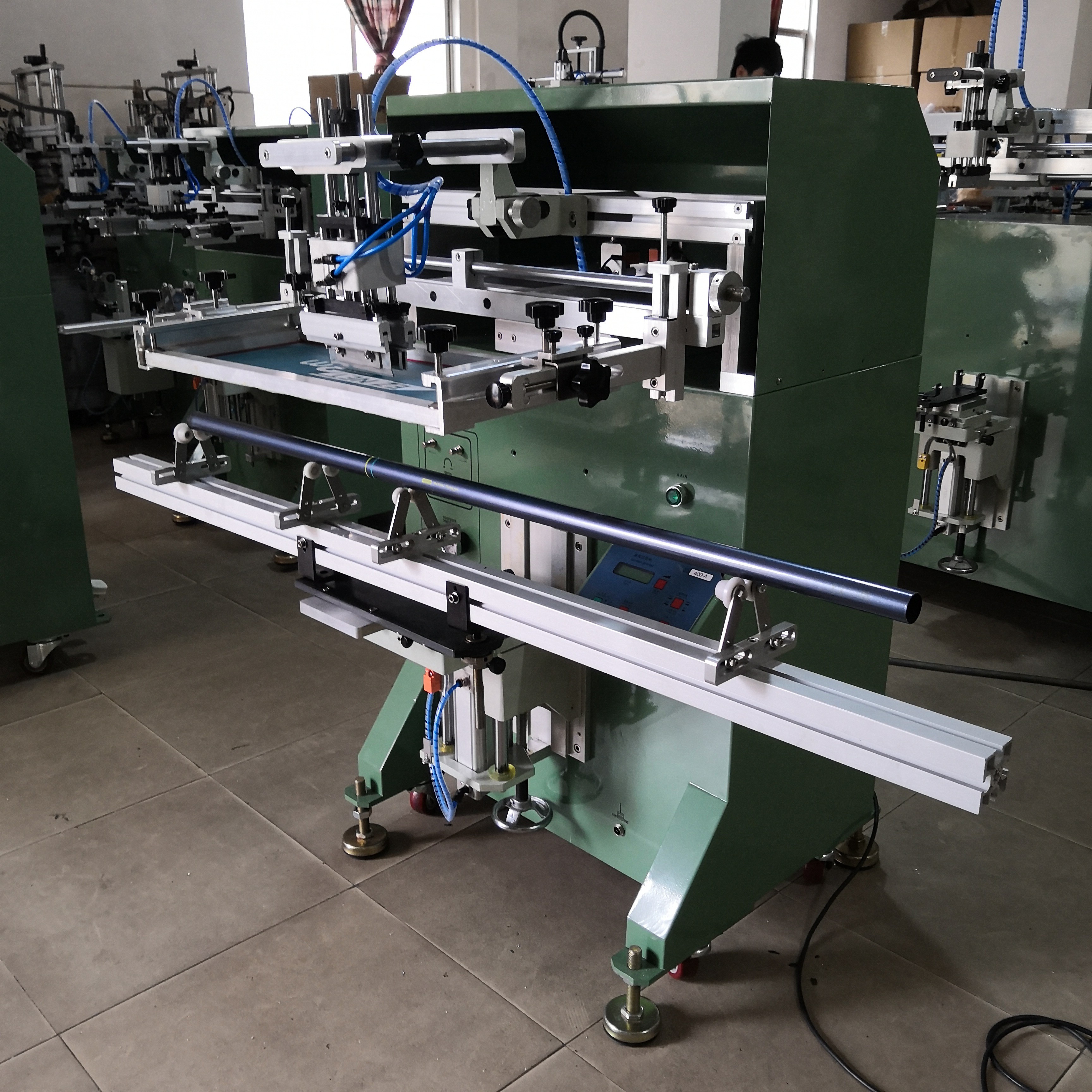 muliticolor 800P/H Tube Screen Printing Machine semiautomatic for fishing rod