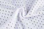 Mens Competition Clothing , Basketball Trainning Jersey Custom Logo White Black