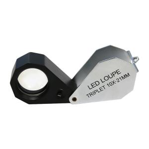 China Hexagonal Triplet 10x Jewelry Loupe Optics Lens Eye Loupe wholesale