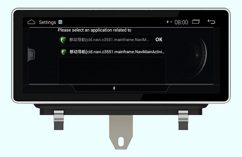 Ouchuangbo 10.25 inch car audio gps navi for Audi Q3 2011-2018 support BT aux android 4.4