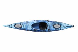China Single Person Sit In Kayak Top Rated Polyethylene Hull Material Fishing Canoe With Rudder wholesale