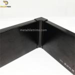 Brush Bright Black Skirting Board Profiles 80mm Aluminum Alloy 6063 Material