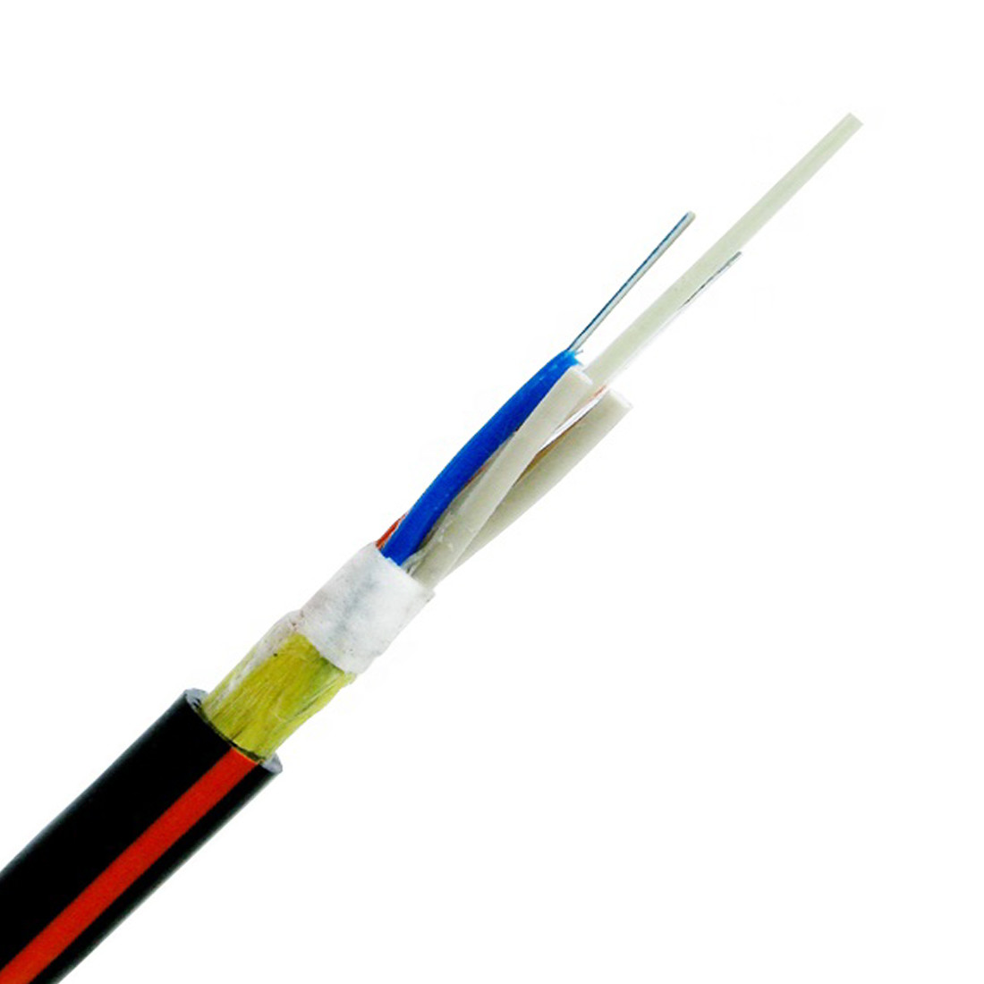 24 / 36 / 48 / 72 Core SM G652D Fiber Optic Cable ADSS Wire Non Metallic