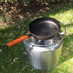 15" 304 Stainless Steel Fire Stove Set For Outdoor Camping