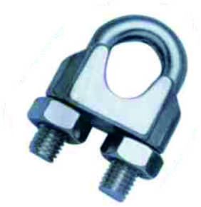 DR-7300Z Steel Wire Rope Adjustable Clamp Galvanized Metal Clips For Rope
