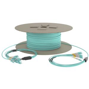 China LSZH Fan Out Fiber Optic Cable OM3 Pre Terminated Fiber Optic Cable wholesale