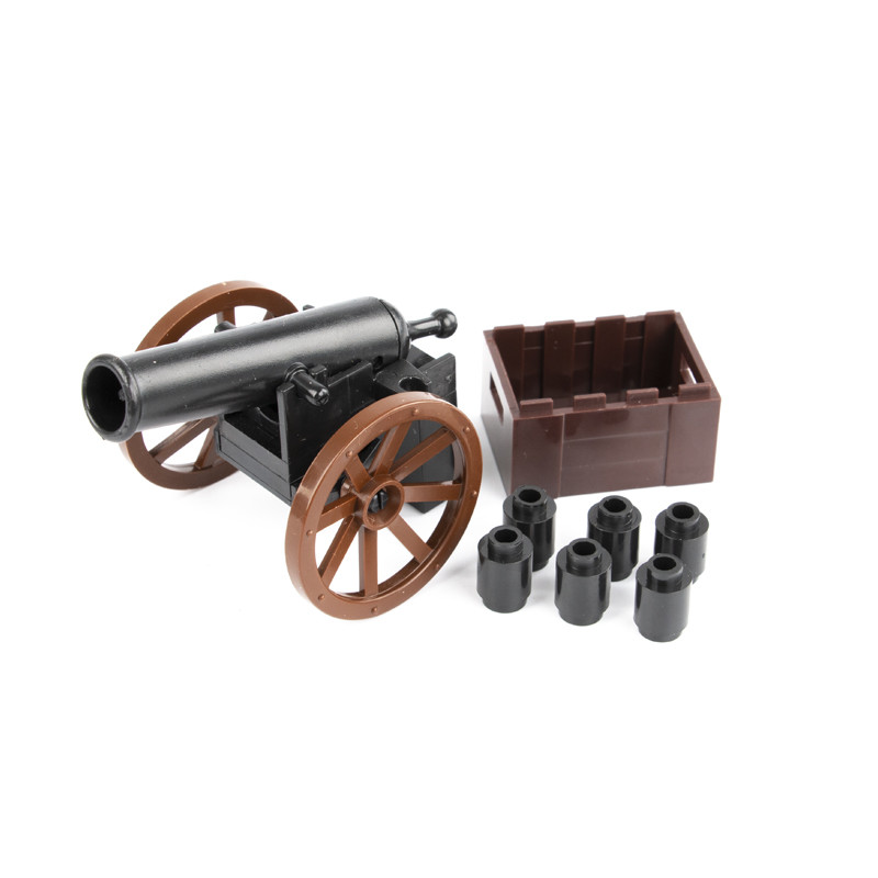 Combat accessories bricks army weapons cannon model military mini building blocks