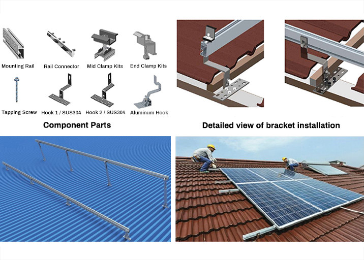 Roadway Hybrid Solar Power Systems 5kw With Inverter Hybrid Off Grid 30kw Lithium Battery Solar System
