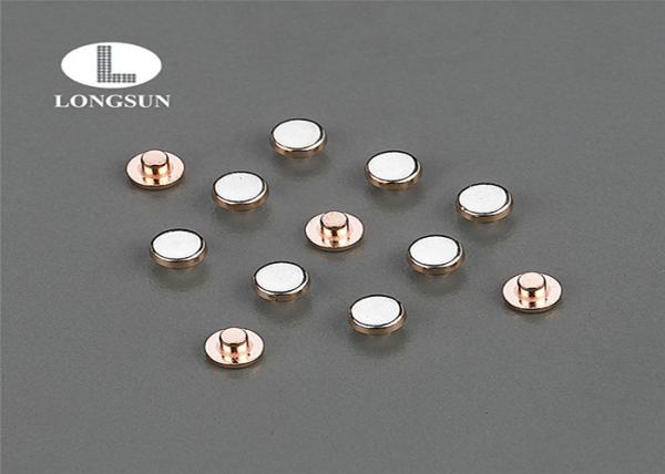 Electrical Pure Silver Contact Rivets High Electrical Conductivity For