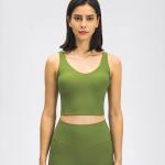 High Stretch Ribs Sweat-Wicking Gym Vests Womens Sportwear 2021 Slim Yoga Vest